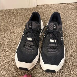 On Running Gray and Black Sneakers